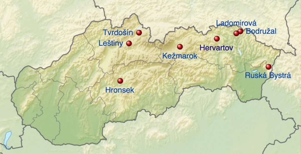 Autor: derivative work Виктор_В – File:Slovakia location map.svg by NordNordWestSRTM30, CC BY-SA 3.0, Odkaz