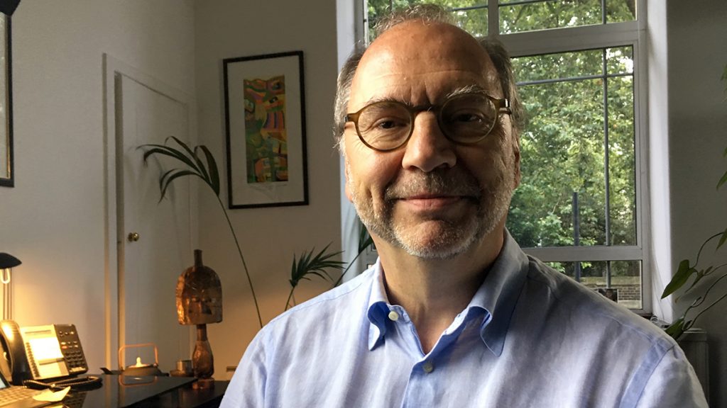 Peter Piot, Director of the London School of Hygience and Tropical Health, co­discoverer of the Ebola virus in Zaire in 1976.