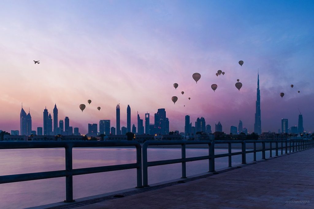By A Vahanvaty from Dubai, UAE - Dubai Skyline, CC BY-SA 2.0, Link